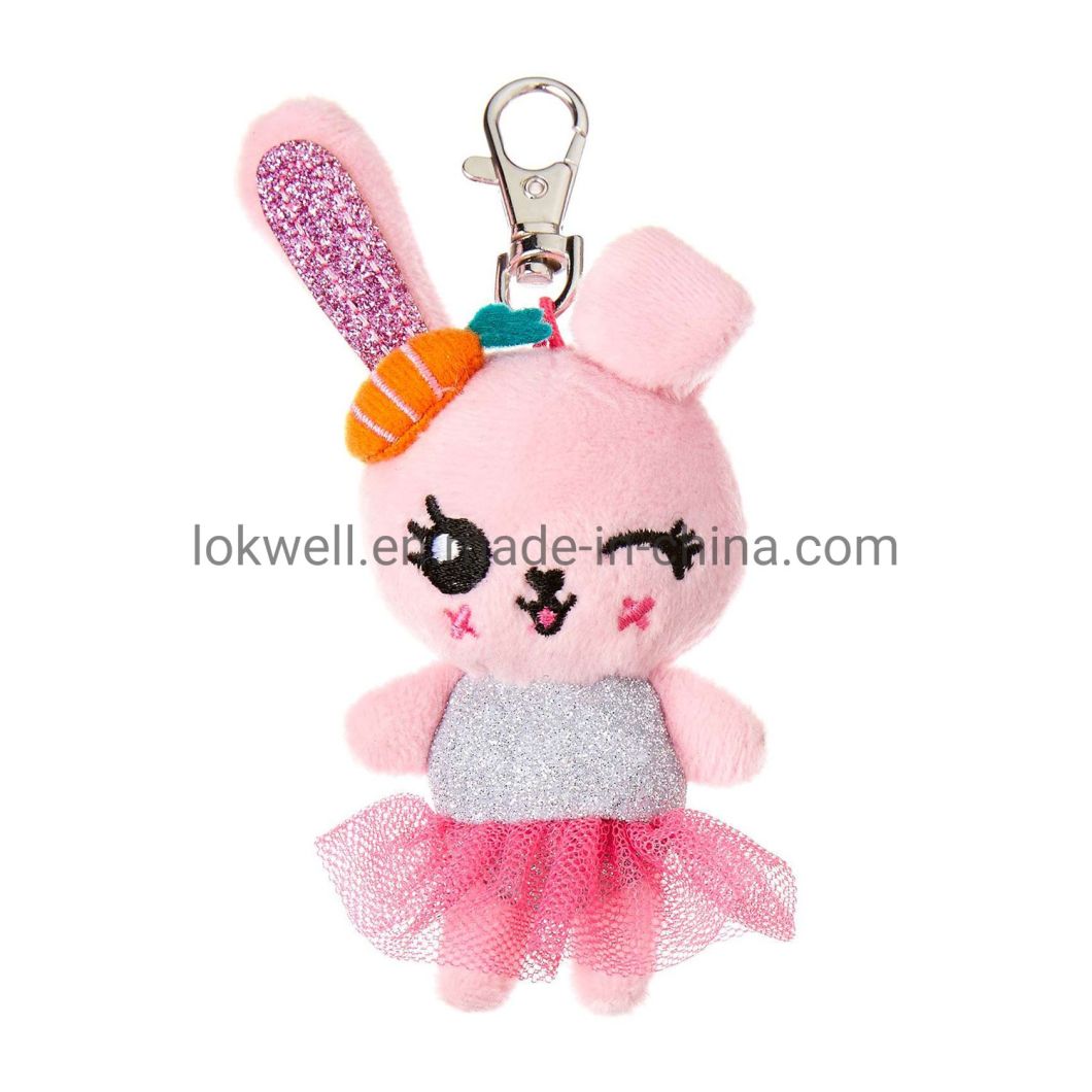 Unicorn Animal Doll Stuffed Hippo Animal Toys Soft Plush Keychain