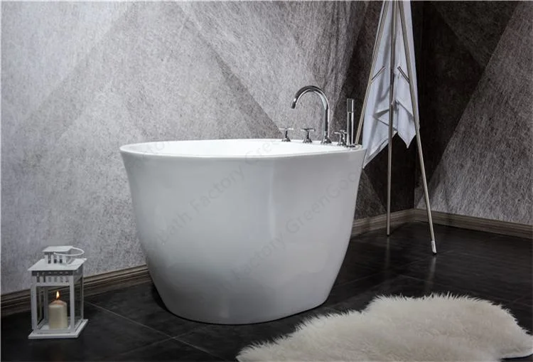 CE Certificed Supplier 110 Cm Freestanding Sit Acrylic Oval Small Bath Tub