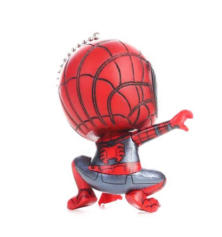 Phone Car Keychain Collection Spider Man Action Figure Keychains Children Kid Gift