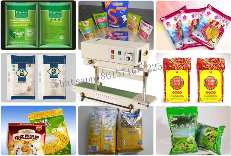 Horizontal Heat Plastic Bag Pouch Sealer Automatic Continuous Sealing Shrink Sleeve Seaming Machine
