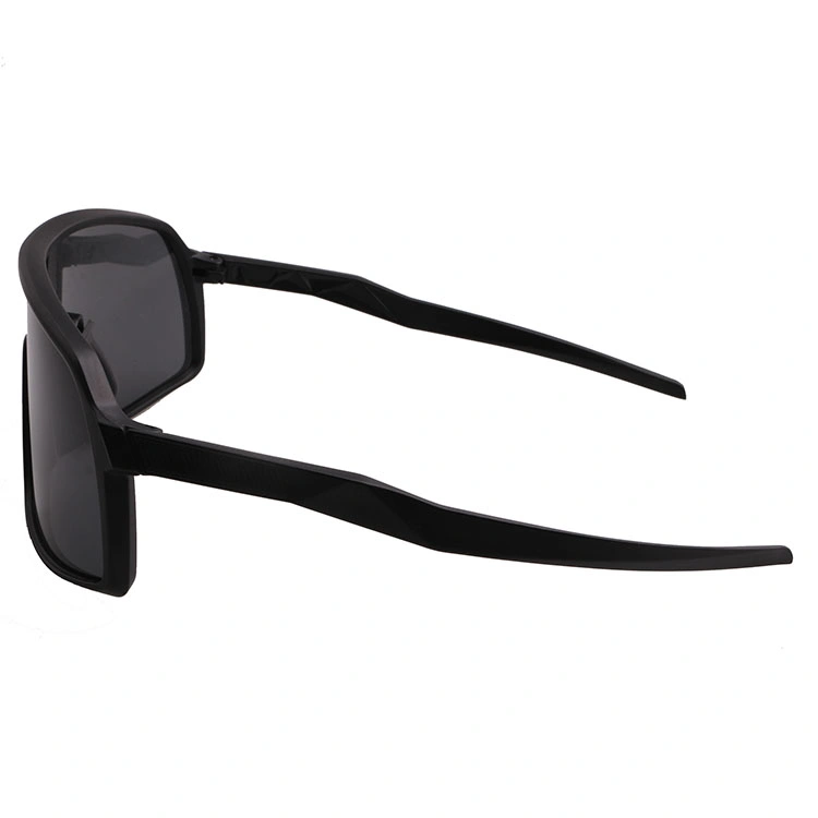 2019 Oversize One Piece Black Frame Sports Sunglasses