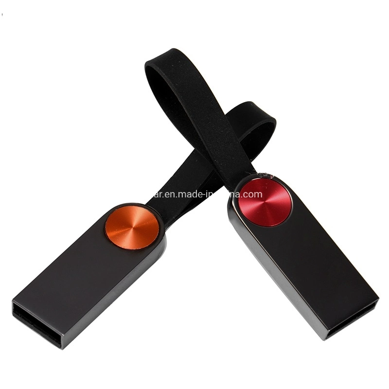 Custom High Speed Waterproof USB Stick 128GB Metal Mini USB Flash Drive with Keychain