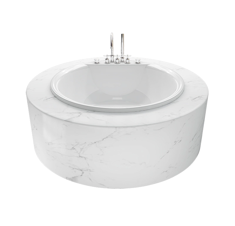 Acrylic Sitting Small Round Shape Bathtub Cheap Price for Adult