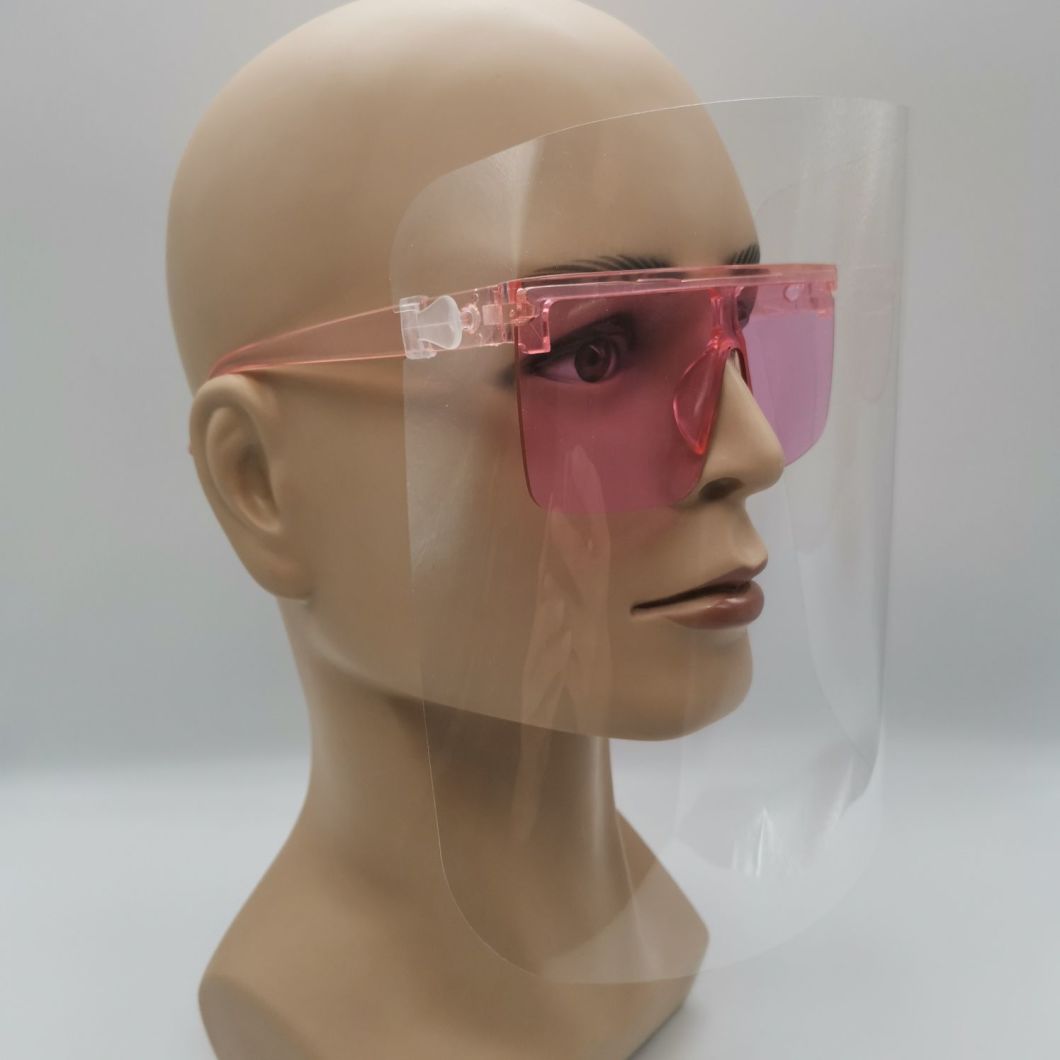 Newest Fashion Face Shield Sunglasses Trendy One Piece Big Frame Eyewear Personality Oversized Shade Unisex Sunglasses