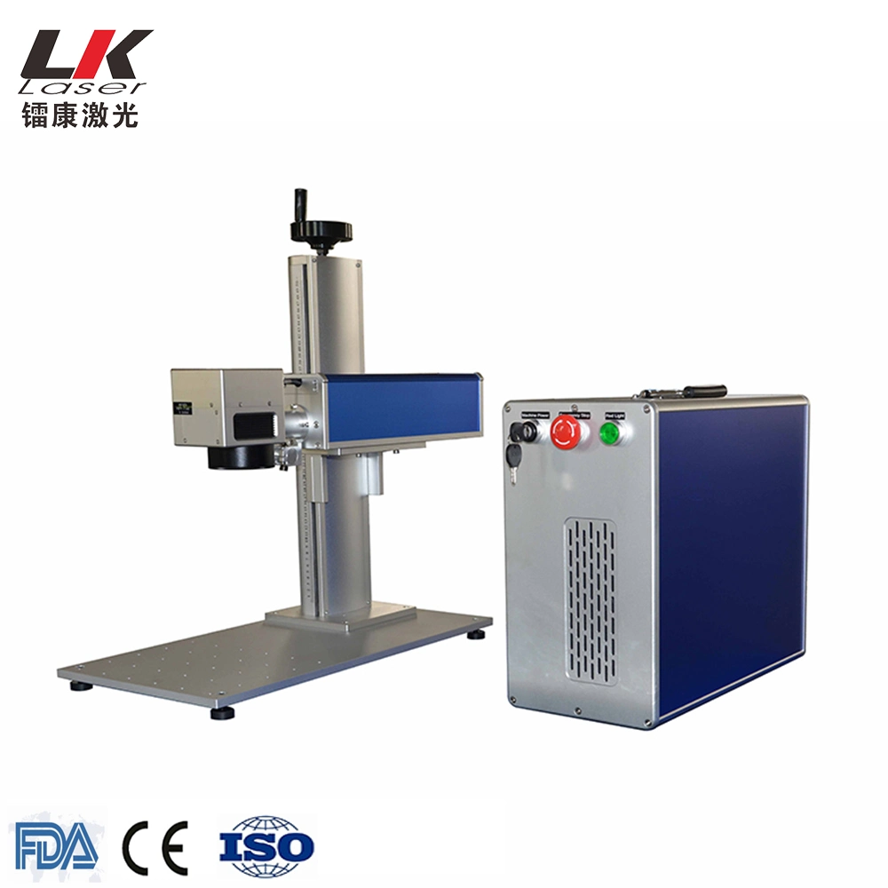 Portable 20W Metal Fiber Laser Marking Engraving Machine Mini Optical Fiber Laser Printing Machine Price