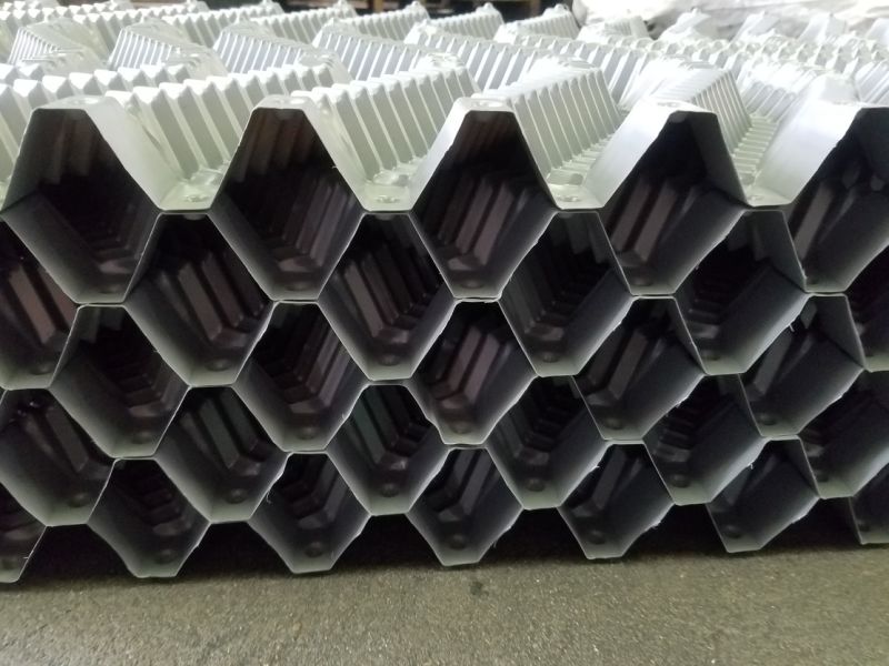 PP PVC Cooling Tower Fill Packing Media Round and Rectangle Cooling Tower PVC Fills