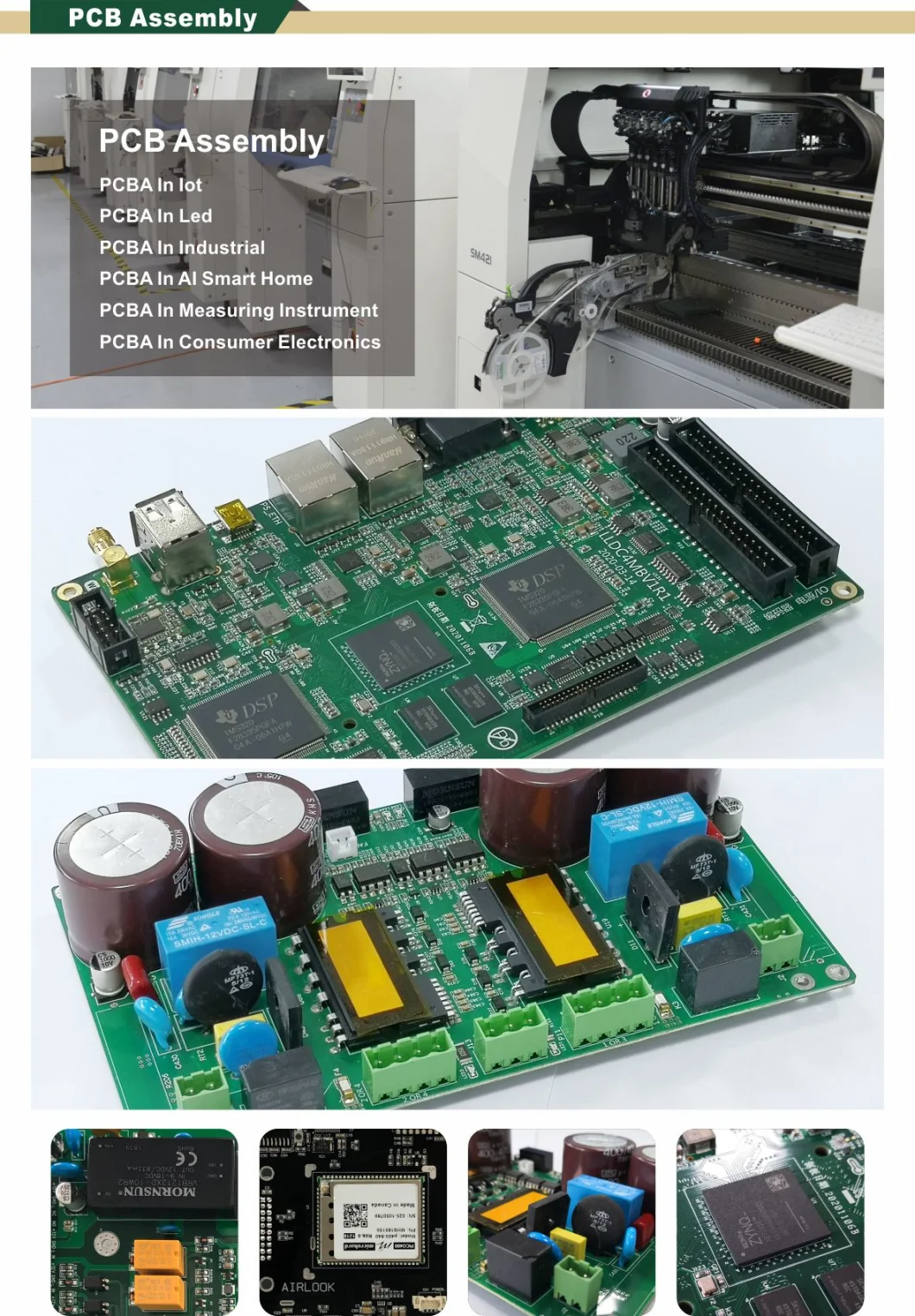 PCB Manufacturer High Mixed Low Volume Printed Circuit Board Aluminum PCB PCBA Assembly Motherboards