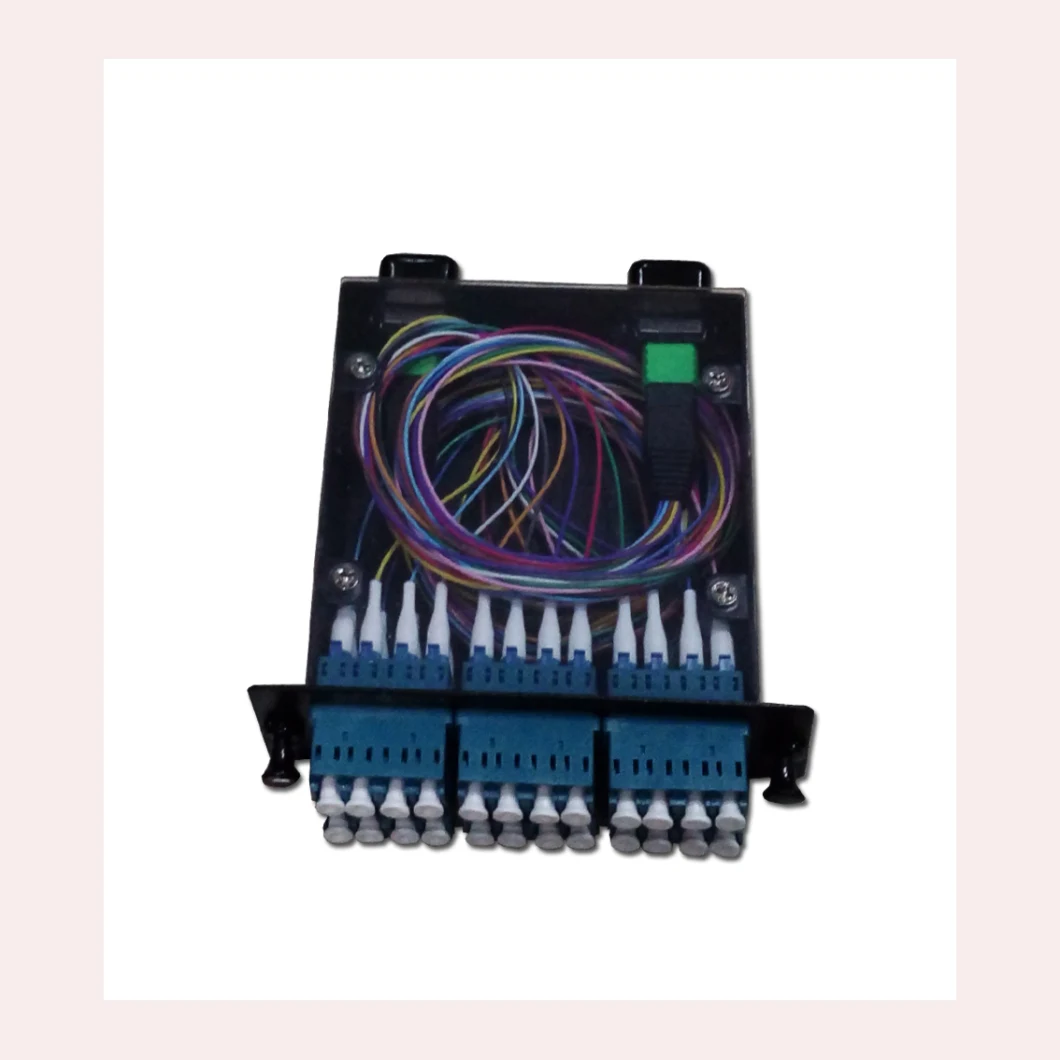 19inch 1 U 96 Cores MPO Cassette Loaded Fiber Optic Patch Panel