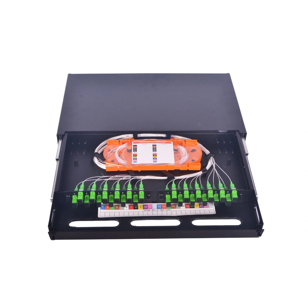 24 12 Core Rack Mount Splicing Fiber Optic Patch Panel/ODF