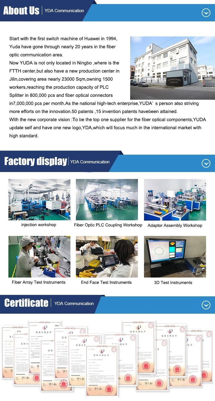 FTTH Manufacturer MPO/MTP to LC mm Duelpx Jumper Patch Cable Connector Fiber Optic Patch Cord