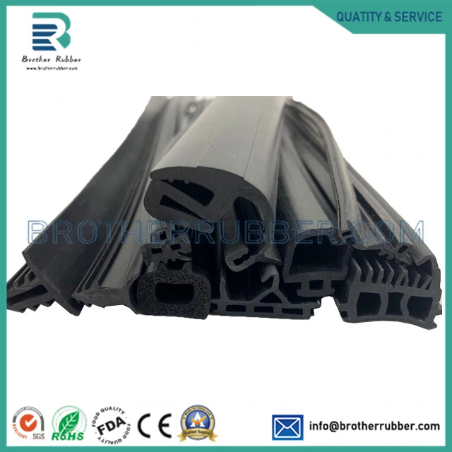 Custom Shape Silicone Extrusion Seal Strip Rubber Extrusion for LED Strip