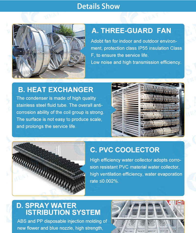 Low Price Counter Type Flow Cooling Tower Square Cooling Tower