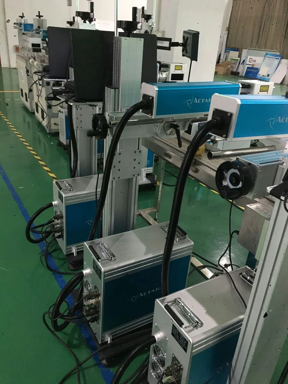 Ys Printing Machine Fiber Laser 50W Laser Marking Machine
