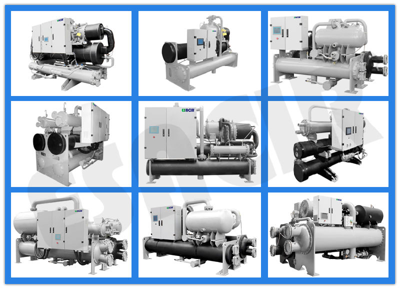 Commercial Water Cooled Screw Chiller Industrial Air Cooled Water Chiller