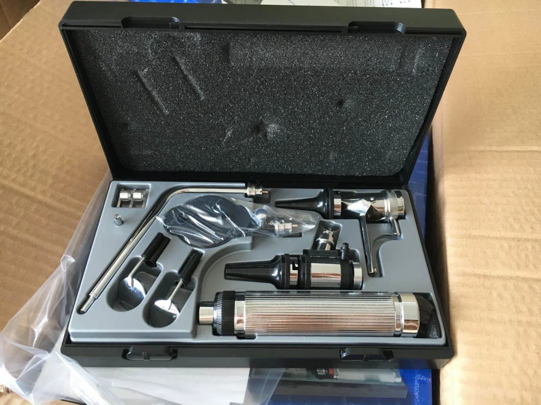 Professional Ent Kit Medical Ear Eye Care Portable Otoscope Ophthalmoscope Set