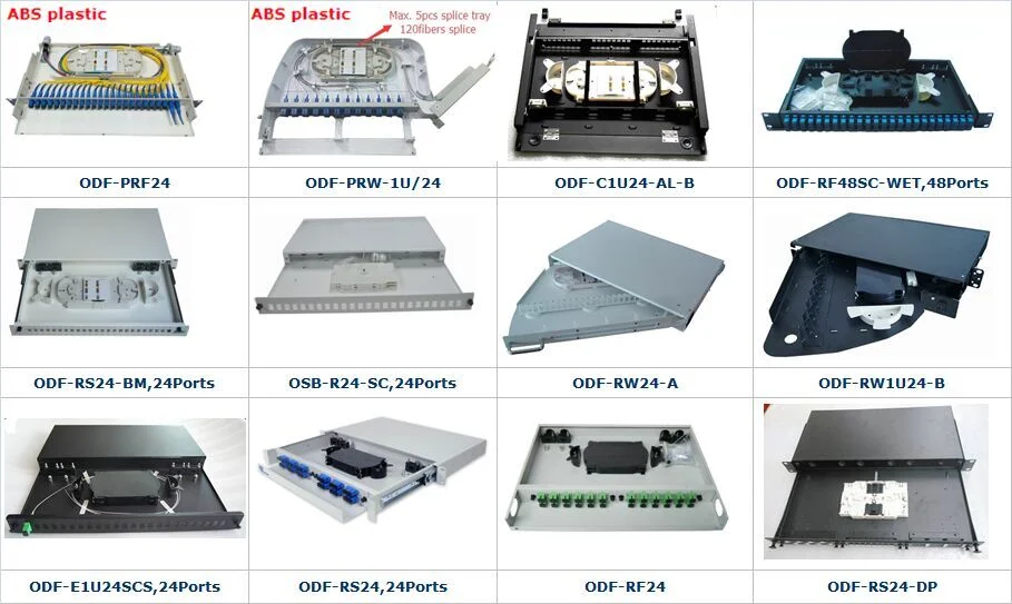 1u 24ports Patch Panel De Fibra Optica ODF Fiber Optic Patch Panel