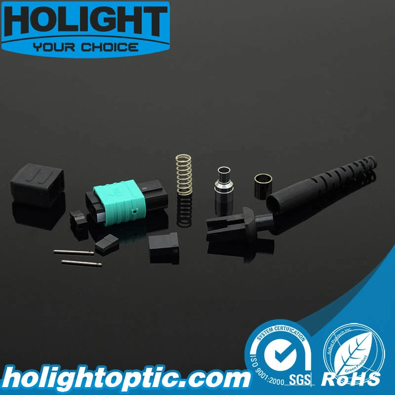 MPO 12 Core Fiber Optic Connector for FTTH Assembly