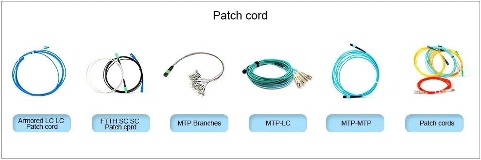 MTP-LC Fiber Optic Mini Round Singlemode Multimode Om2/Om3/Om4 Patch Cords
