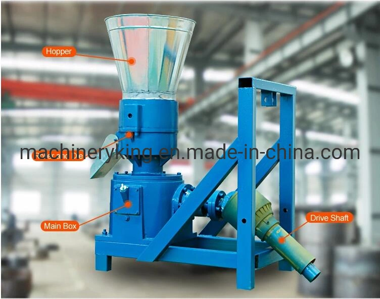 Small Volume Wood Pellet Machine 100kg/H Best Flat Die Equipment