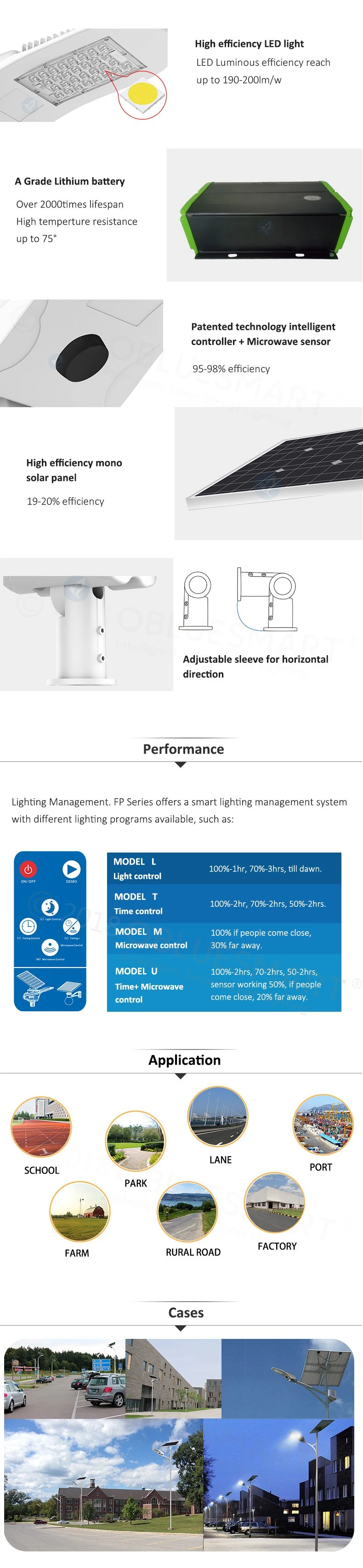 All in One Autonoumous High Brightness High Quality Solar Road Illumination