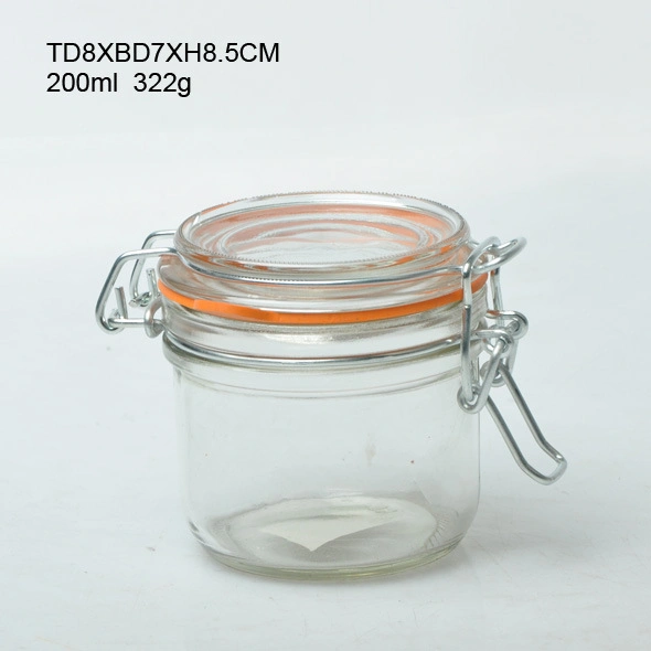 125ml-500ml Factory Price Glass Honey Airtight Jar with Rubber Seal