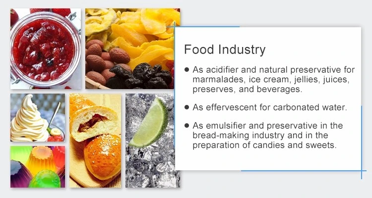 Food Additive Antioxidants Tartaric Acid From China