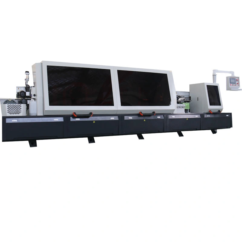 Mfz450DJ Fully Automatic Linear PVC Strips MDF Wood Door Edge Banding Machine Edge Bander Machine