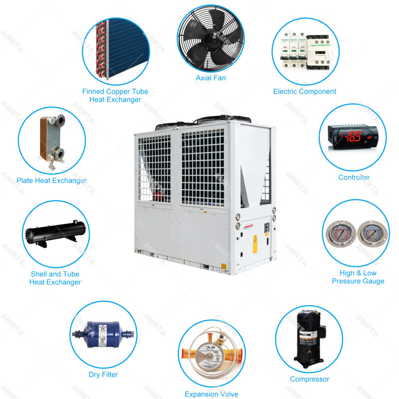 Industrial Modular Air Cooled Chiller (water chiller /water heat pump)