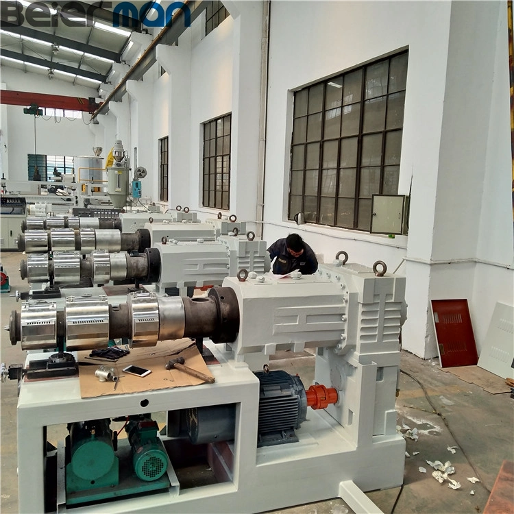 High Quality Sjsz Series Plastic Conical Twin Screw Extruders for PVC Pipe Making