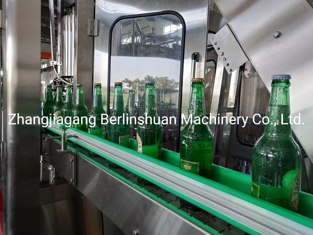 Full Automatic Glass Bottle Carbonated Drink Soft Beverage Soda Beverage Drinks Carbonated Juice Bottling Filling Machine