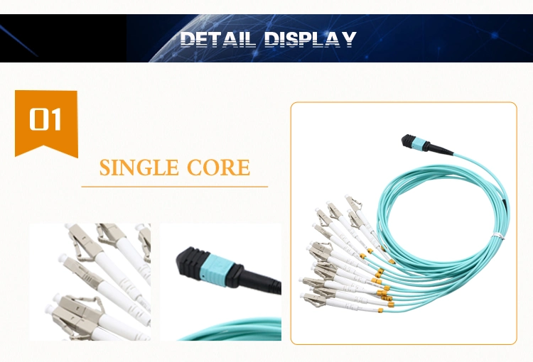 MPO/MTP Optic Fiber Patchcord 4/8/12/16 Cores Fiber Optic Patch Cord