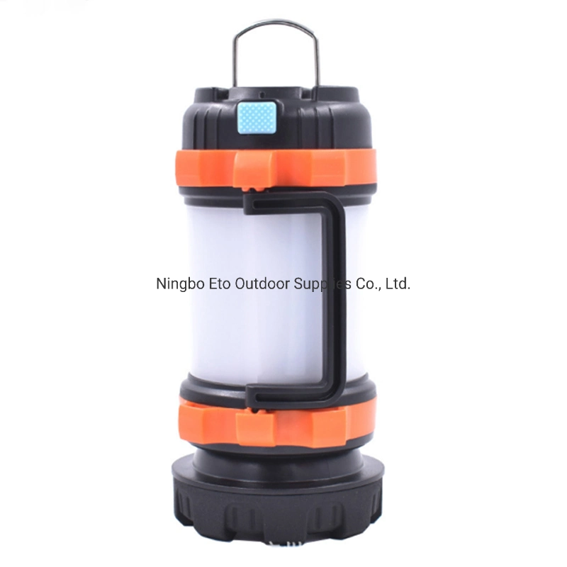 Multifunction Spotlight Rechargeable LED Camping Lantern, High 3000mAh Power Bank Ipx4 Waterproof Flashlight USB Lantern