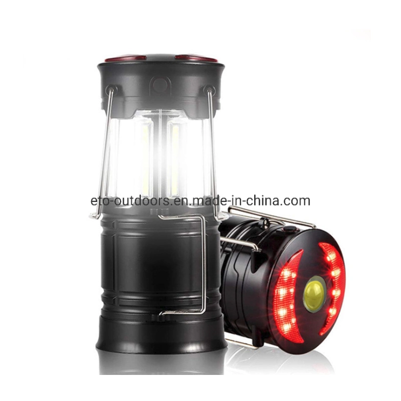 Portable COB LED Light Lamp Battery Powered Outdoor Emergency Lantern Light with Magnet Sos Flashlight