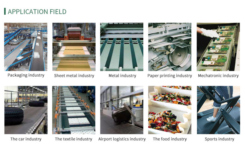 Green PVC Longitudinal Rib Flat Conveyor Belt From China Factory