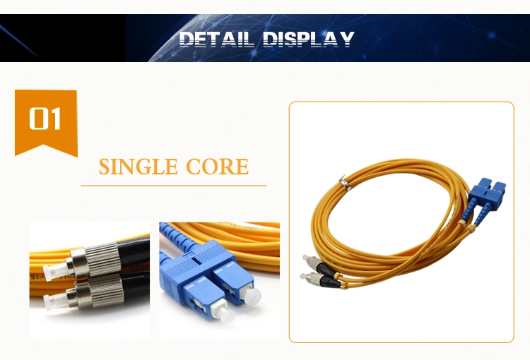 Communication Equipment Sc/Upc-FC/Upc Optic Fiber Patchcords Duplex