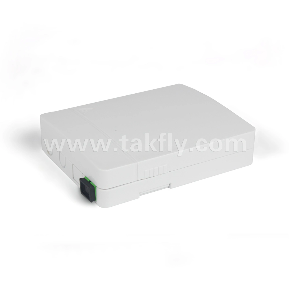 2 Splices Desktop FTTX Optical Fiber Terminal Box with Adapter and Pigtail Inside