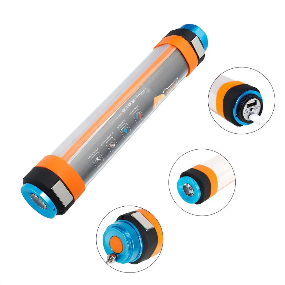 Outdoor Mosquito Repellent Camping Light Waterproof IP65 Torch Battery Powered Power Bank LED Rechargeable Flashlight