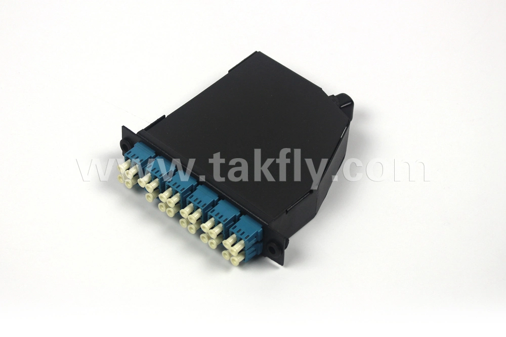 OEM MPO Panel LC Quad 12/24port Fiber Optic MPO/MTP Cassette