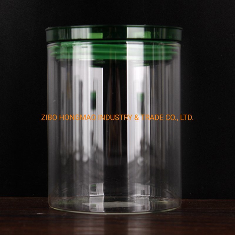 800ml BPA Free Borosilicate Glass Round Glass Storage Jar for Tube Shaped