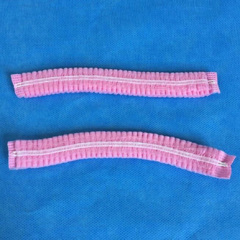 Pink Clip Cap Double Elastic Band Clip Cap Disposable Clip Cap