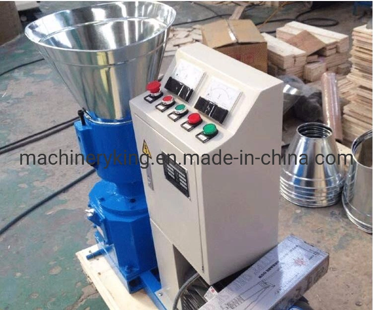 Small Volume Wood Pellet Machine 100kg/H Best Flat Die Equipment