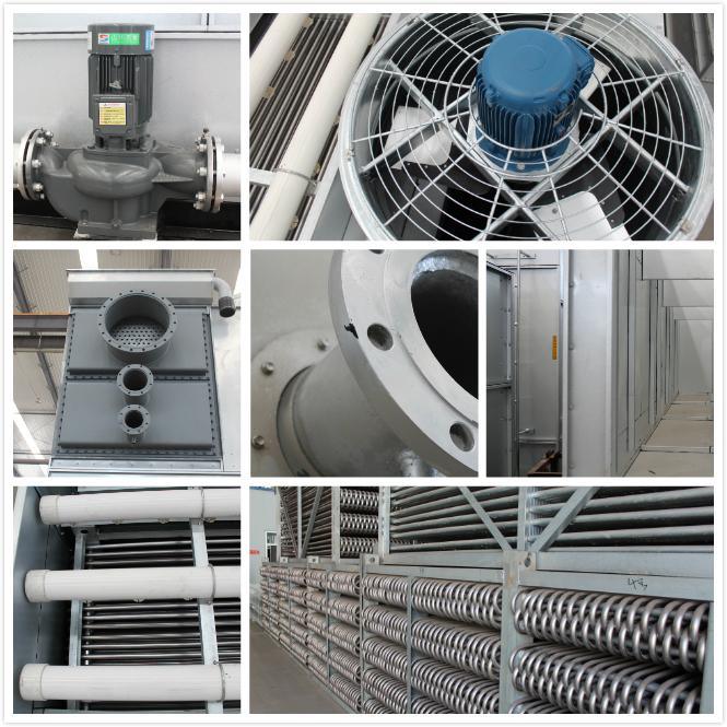 225kw Industrial Refrigeration Cooling Tower Closed Loop Water Cooling Tower