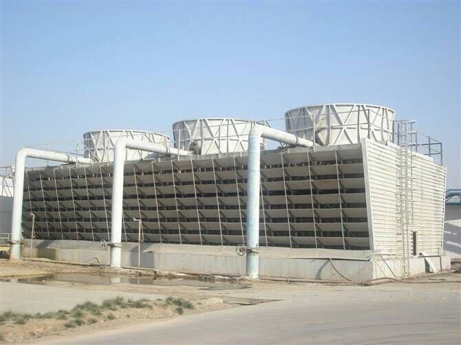 Square Cross Flow FRP Water Tower Cooling System