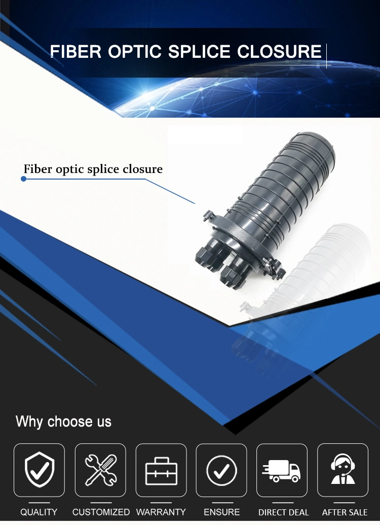 High Quality Optical Fiber Cable Joint/12 24 48 96 Core Dome Fiber Optic Splice Closure
