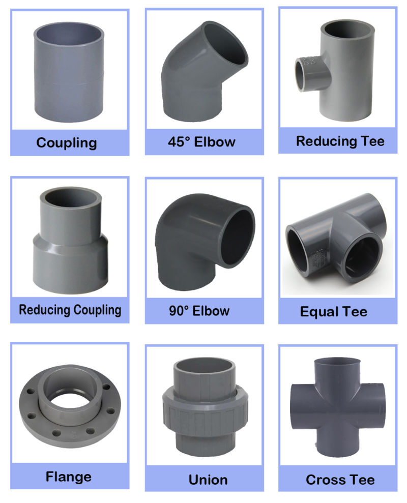 Plumbing Pipe Fitting Bathroom Pipe Fittings PVC Pipe Fittings for Pipe Joint