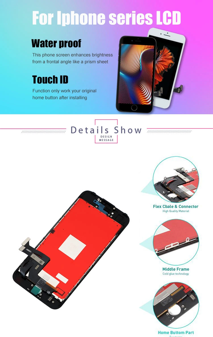 Fty LCD Touch Replacement for iPhone 6p 6plus OLED Display Touch Digitizer OEM Replacement with Quality Assurance