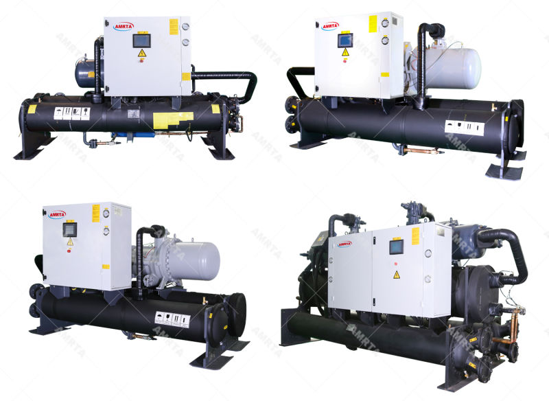 Industrial Screw Compressor Water Cooled Water Chiller with Cooling Tower Machinery