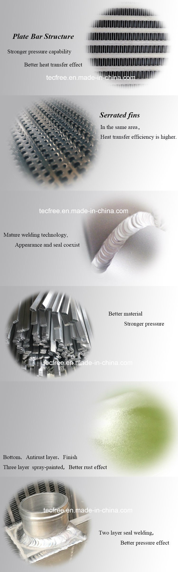 Customized Aluminum Plate Bar Radiator Heat Exchanger Oil Cooler Core
