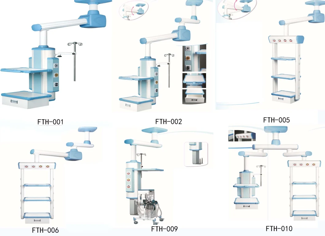 Automation Operation Room Equipment Surgery Endoscopy Ceiling Medical Gas Pendants