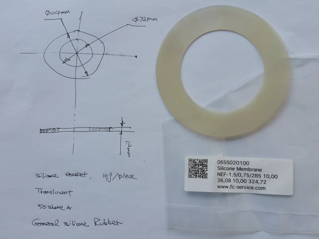Silicone Rubber Seal, Silicone Part, Silicone Ring, Silicone Pad (3A1006)